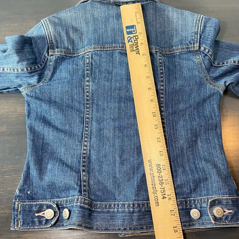 GAP Denim Jacket – Size XL Youth – Medium Wash – Classic Trucker Style
